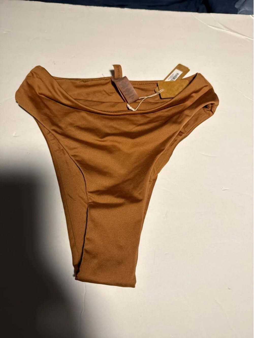SKIMS Almond Brown Swim Bottom XXS New with Tags